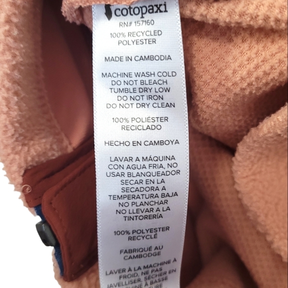 Cotopaxi Wine and Rosewood Abrazo Hooded Fleece Jacket - Picture 5 of 6
